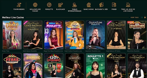 Casinia Casino – Casino en direct avec des croupiers professionnels